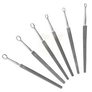 Premium Quality Ear Curettes Stainless Steel ENT Instrument Ear <b>Wax</b> <b>Removal</b> Tools - Product Image 1