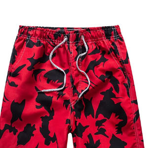 Shorts de Baño para Hombre con Estampado Floral, Secado Rápido, Cordón Ajustable, Cintura Media, Tela de Poliéster - Product Image 2