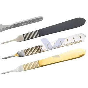 Manche de scalpel B.P. N° Lot de 3 règles en acier inoxydable avec échelle en pouces pour chirurgie, art et artisanat – Fournisseur en gros - Product Image 1