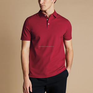 Polos de golf de poliéster y algodón orgánico personalizados al por mayor para hombres, uniforme de alta calidad con logotipo bordado de impresión personalizado - Product Image 4