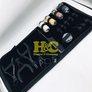 HOOPER and COMPANY Kit d'outils professionnels en acier inoxydable pour extensions de cheveux avec micro-perles, fil et pochette - Product Image 5