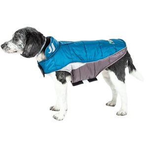 Manteau pour chien en peluche Helios Hurricane Waved avec technologie réfléchissante 3M Blackshark pour vêtements pour animaux de compagnie - Product Image 1