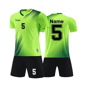 Conjunto de Camisetas de Voleibol Sublimadas Personalizadas, Amarillo y Azul, Cuello en V, Manga Corta, Unisex, Adulto, Secado Rápido, 100% Poliéster, Equipo 5 - Product Image 3