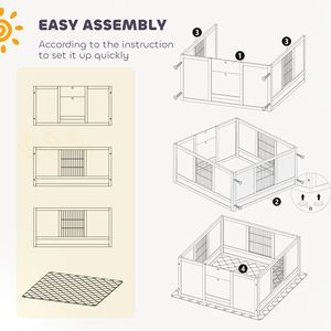 Cuccia per Cani Regolabile in Altezza 49'' x 47'' x 19'' con Tappetino Lavabile per Cani di Taglia Grande, Mobili di Qualità per Animali Domestici - Product Image 6
