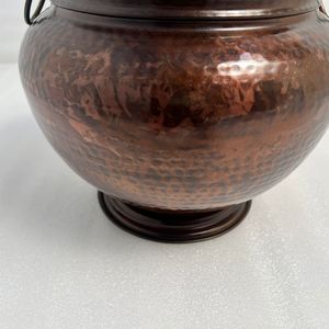 Jardinière décorative en fer avec finition cuivre antique, idéale pour balcon, jardin, terrasse, espaces intérieurs et décoration intérieure élégante - Product Image 2