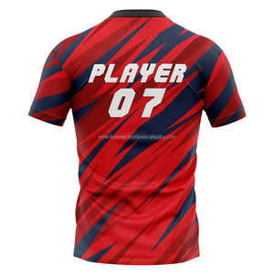 Vente en gros d'uniformes de sport pour le football par sublimation personnalisés Maillots de football sur mesure Logo individuel personnalisé Maillot de football pour le club Col en V - Product Image 3