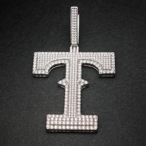 Collier pendentif croix pour homme en argent 925 avec diamant Moissanite, breloque croix religieuse glacée, chaîne statement, diamant certifié, cadeau - Product Image 5