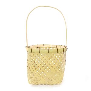 Cestas y cajas de bambú y paja natural estilo boho para almacenamiento de flores, frutas y vino, a la venta a precio económico. - Product Image 2