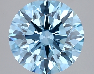 Diamante cultivado en laboratorio de corte redondo de 2.74 ct, azul intenso, VVS2, certificado IGI, CVD, diamante suelto al por mayor para la fabricación de joyas. - Product Image 1