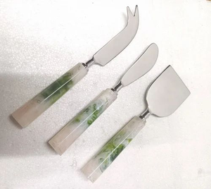 Trendy Modern FAIZA CRAFT FC-2678 High Quality Eco-Friendly Stainless Steel <b>Cheese</b> <b>Knife</b> <b>Set</b> Resin Handle Dishwasher Safe Custom - Product Image 4