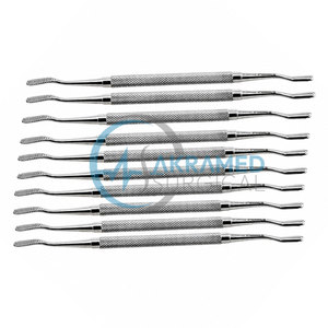 Juego de 10 Limas Dentales Premium de Acero Inoxidable, Tipo Miller de Doble Extremo, para Cirugía Periodontal, Raspado y Suavizado de Hueso - Product Image 3
