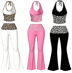 Ensemble deux pièces personnalisé pour femme : veste courte zippée et short moulant, survêtement avec bordure contrastante, coupe ajustée, tenue décontractée et sportive - Product Image 4