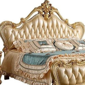 Classic Vintage Design King Bed Carved Bedroom Furniture with Classic Style Royal for Home Furniture Decoration - Product Image 6