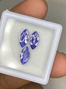 Zubeda Gems - Lote de Gemas Sueltas de Topacio Azul Cielo Natural, Corte Corazón a Cuadros Facetado de Doble Cara, 6 mm, Calibradas, para Joyería - Product Image 5