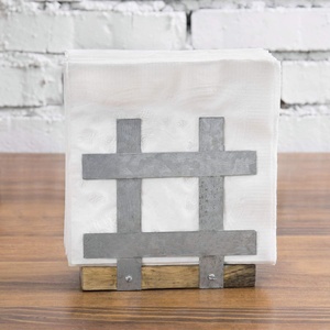 Servilletero de papel de metal y madera para el hogar Restaurante hoteles y totalmente personalizable - Product Image 3