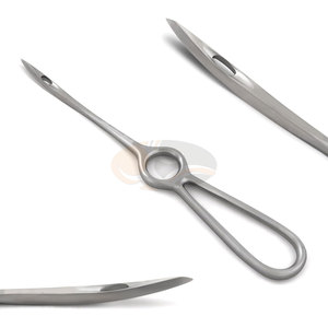 เข็มเย็บผ่าตัดสัตว์ยี่ห้อ Veterinary Buhner ทำจากสแตนเลส ความยาวรวม 8 นิ้ว อุปกรณ์ผ่าตัดสำหรับสัตว์ขนาดใหญ่ - Product Image 1