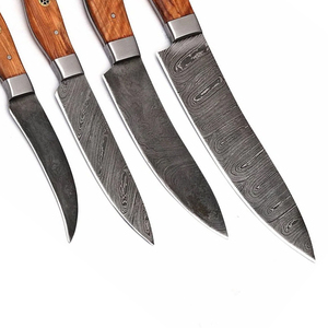 Ensemble de couteaux de chef en acier Damas de haute qualité avec étui en cuir, ensemble de couteaux de cuisine pour experts culinaires et usage quotidien en cuisine - Product Image 6