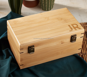 Cajas de Almacenamiento de Madera Maciza Personalizadas y Caja de Madera con Bisagras, Diferentes Estilos, Caja de Madera Empaquetada de la India - Product Image 4