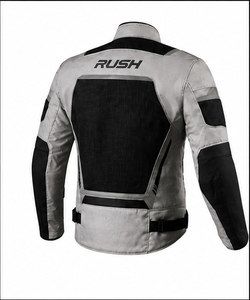 Rush Men's % Polyester Motorcycle Jacket Full Sleeve Mesh Breathable Waterproof Quick Dry Anti-UV 220g Racing Wear - Product Image 4
