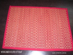 Natural SAMBU FIBAR Woven Bamboo <b>Table</b> Mats Set of 13 Pieces Home Use Heat Resistant Eco-Friendly Reusable <b>Dining</b> & Tea Mats - Product Image 2