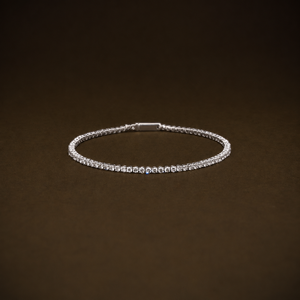 2.4 CTW Round Cut Lab Grown Diamond Tennis <b>Bracelet</b> | 14K Gold <b>Stacking</b> <b>Bracelet</b> | Gift - Product Image 3