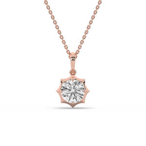 Pendentif de fiançailles pour femme en argent plaqué or, diamant de laboratoire taille brillant, style hip-hop, couleur fantaisie certifiée - Product Image 2
