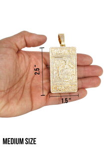 Rectangular Custom Moissanite Pendant Passes Diamond <b>Tester</b> Letter VVS Hip Hop Jewelry 925 Silver Iced Out Pendant For Men's - Product Image 6