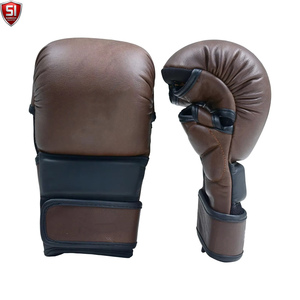 Gants de sparring en cuir personnalisés pour la MMA, respirants, antidérapants, légers, unisexes, de haute qualité pour la boxe et le Muay Thai - Product Image 1