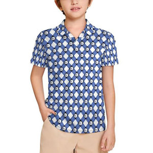 Camisetas de Polo de Golf Juveniles de Estilo Casual y Cómodo, Camisetas Deportivas Clásicas con Cuello para Niños, Ropa para Equipos de Golf Juveniles - Product Image 1