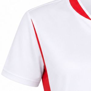 White Red Women Rugby Jersey Short Sleeve Sports Uniform Team <b>Shirt</b> Rugby Match Wear Training Apparel Athletic Clothing - Product Image 6