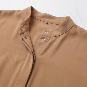 Nouvelle Abaya musulmane toutes saisons pour femme, modèle à manches longues, col en V, longueur cheville, élégante, en mousseline légère. - Product Image 4