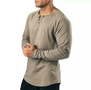 Custom New Model Full T Shirt for Men Men's Full <b>Hand</b> Long Sleeve Plain T-Shirts Cotton Wholesale Full Sleeve T-Shirt - Product Image 4