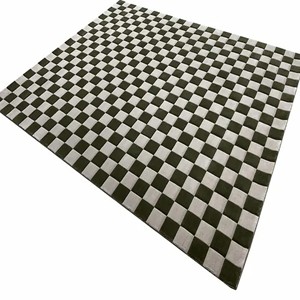 Tapis moderne à motif damier, tissé à la main, doux et moelleux, antidérapant, pour salon, chambre, bureau, hôtel, décoration - Product Image 3