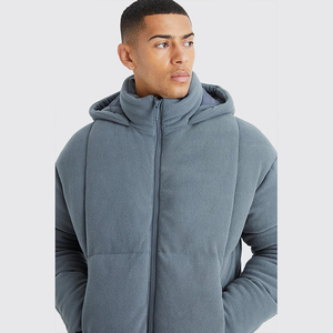 Veste streetwear personnalisée de haute qualité, tendance, en polyester/coton uni, avec fermeture éclair intégrale, imperméable, coupe-vent et respirante - Product Image 3