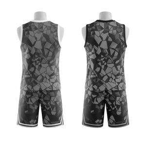 Uniforme de basket-ball unisexe à séchage rapide, polyester confortable, taille XL, logo personnalisé, impression numérique, respirant, 380g, nouveau design - Product Image 4