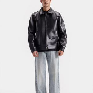 Women’s <b>Leather</b> <b>Jacket</b> Dropshipping Size OEM Services <b>Men</b> <b>Leather</b> <b>Jacket</b> Available in All Size - Product Image 1
