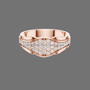 Anillo de Diamantes para Mujer, Chapado en Oro de 10K, con Corte Brillante Redondo, Estilo Étnico, para Boda, Star Moon Jewels - Product Image 1
