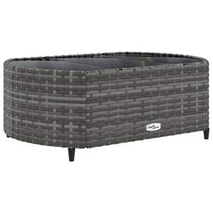 Grey PE <b>Rattan</b> Patio <b>Sofa</b> Set Modular <b>Outdoor</b> Garden Furniture Contemporary Design UV Resistant High Density Foam Cushions - Product Image 5
