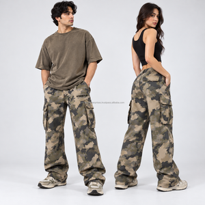 Pantalones Cargo de Camuflaje Ligeros para Hombre, Estilo Casual, Moda Urbana, Multibolsillos, para Exteriores, OEM - Product Image 5