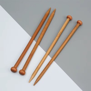 Agujas de Tejer de Madera Natural Premium para Tejer a Mano, Agujas de Ganchillo Ligeras y Suaves para Hilos, Proyectos de Ganchillo y Manualidades - Product Image 1