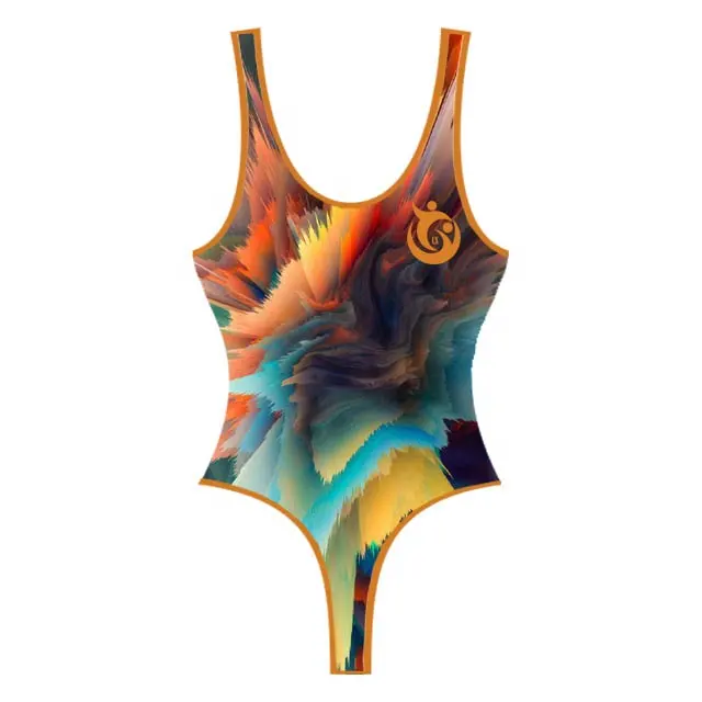 80% polyester 20% spandex new design 2023 Women one piece body suit 1 piece sexy bikini swim wear hot beach wear bathing wear