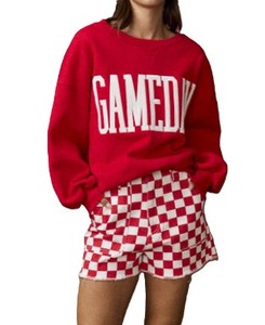 Custom Red Crewneck Sweatshirt Unisex Heavyweight Pullover Streetwear Hoodies For Wholesale Branding & Private Label Production - Product Image 4