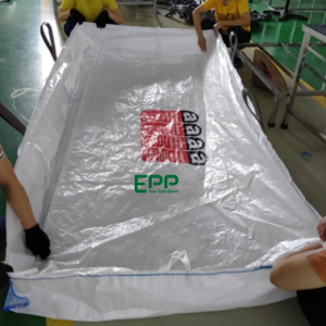 Platten FIBC de gran venta, FIBC autoportante para polvos, bolsas de polipropileno tejido transpirable tubular, Big Bag UN, bolsa FIBC para asbesto - Product Image 6