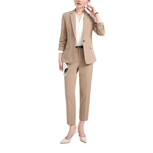 Traje de Mujer Ajustado, Transpirable y de Alta Calidad, Blazer para Oficina o Boda, Traje de Novio, Estilo Casual de Negocios, Pantalón con un Solo Botón - Product Image 2