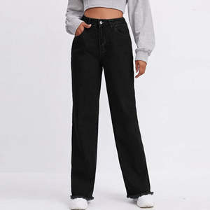 Vente en gros de pantalons en jean stretch pour femmes, incluant les modèles skinny, délavés, amples et baggy, et autres vêtements en jean pour femmes en stock - Product Image 4