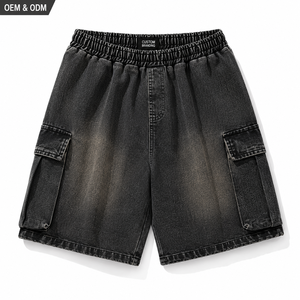 Nouveauté Été 2025 – Short en jean décontracté pour homme TWILL SPORTS, taille haute, noir, à boutons, séchage rapide, écologique, style urbain - Product Image 1