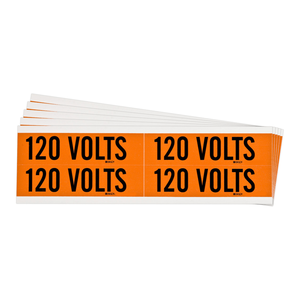 ฉลากติดสายไฟและฉลากแรงดันไฟฟ้า Brady แบบ PVC ชนิดติดด้วยตัวเอง 120V ทนทานสำหรับงานเดินสายไฟและอุปกรณ์ไฟฟ้า - Product Image 3