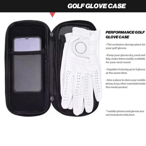 Golf Glove Case Zipper Closure Microfiber Fabric Outdoor Use <b>Men's</b> Storage <b>Pouch</b> - Product Image 5