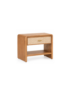 Mueble Minimalista de Madera Maciza Hecho a Mano para Sala de Estar, con Cajones Tejidos y Estantes Abiertos, Mueble de Almacenamiento para Decoración Estética de Hoteles y Apartamentos - Product Image 3