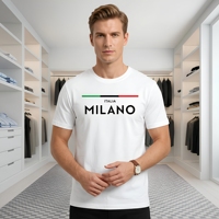 T-shirt en jersey uni pour homme de haute qualité, 180 GSM, 100% coton, impression sérigraphique, logo personnalisé, coupe classique, col rond, manches courtes
